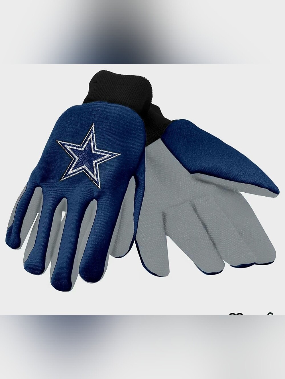 NFL Dallas Cowboys Navy Star Logo Work Utility Gloves